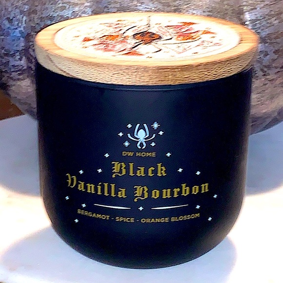 DW HOME CANDLE BLACK VANILLA BOURBON 2 WICK NEW CEDARWOOD SPIDER - Picture 6 of 7